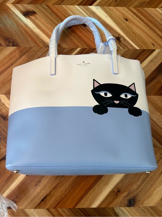 kate spade Handbags - Kate Spade New York Jazz Things Up Little Len Peeking Cat Tote RARE